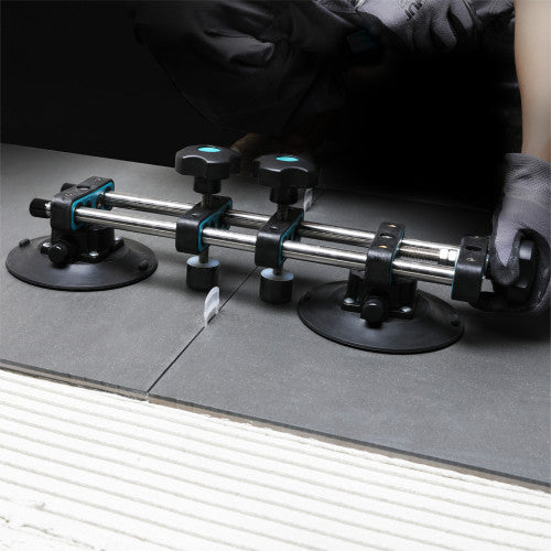 Bihui 2 in 1 Multi Angle Tile Fixer & Adjuster with suction cups aligning tile gaps