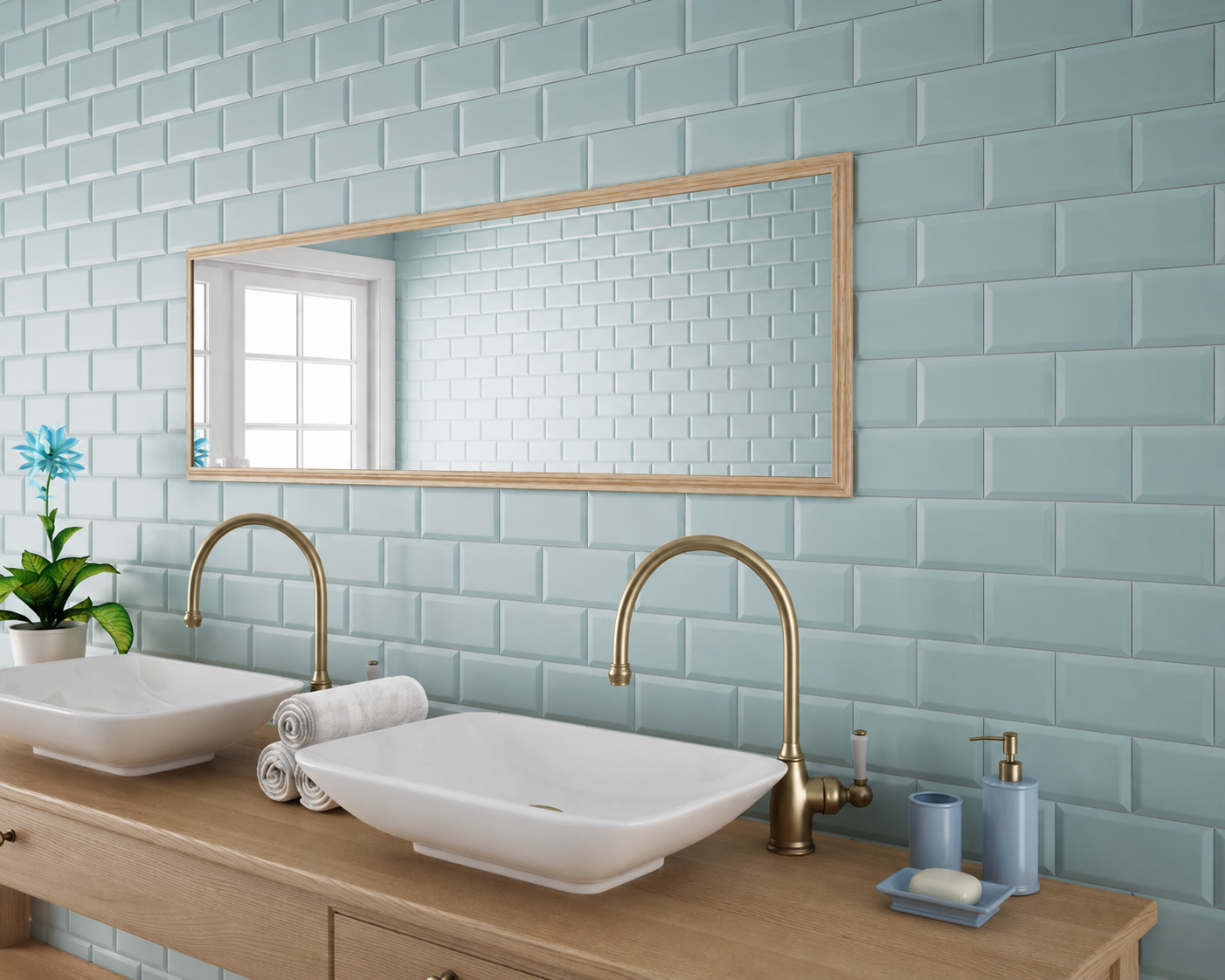 Metro Fern Green Gloss 10x20cm - £19.00 per M²