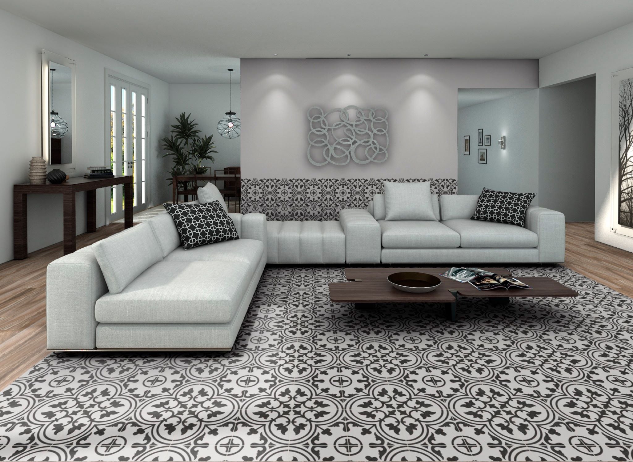 Arte White 25x25cm - £20.99 Per M²