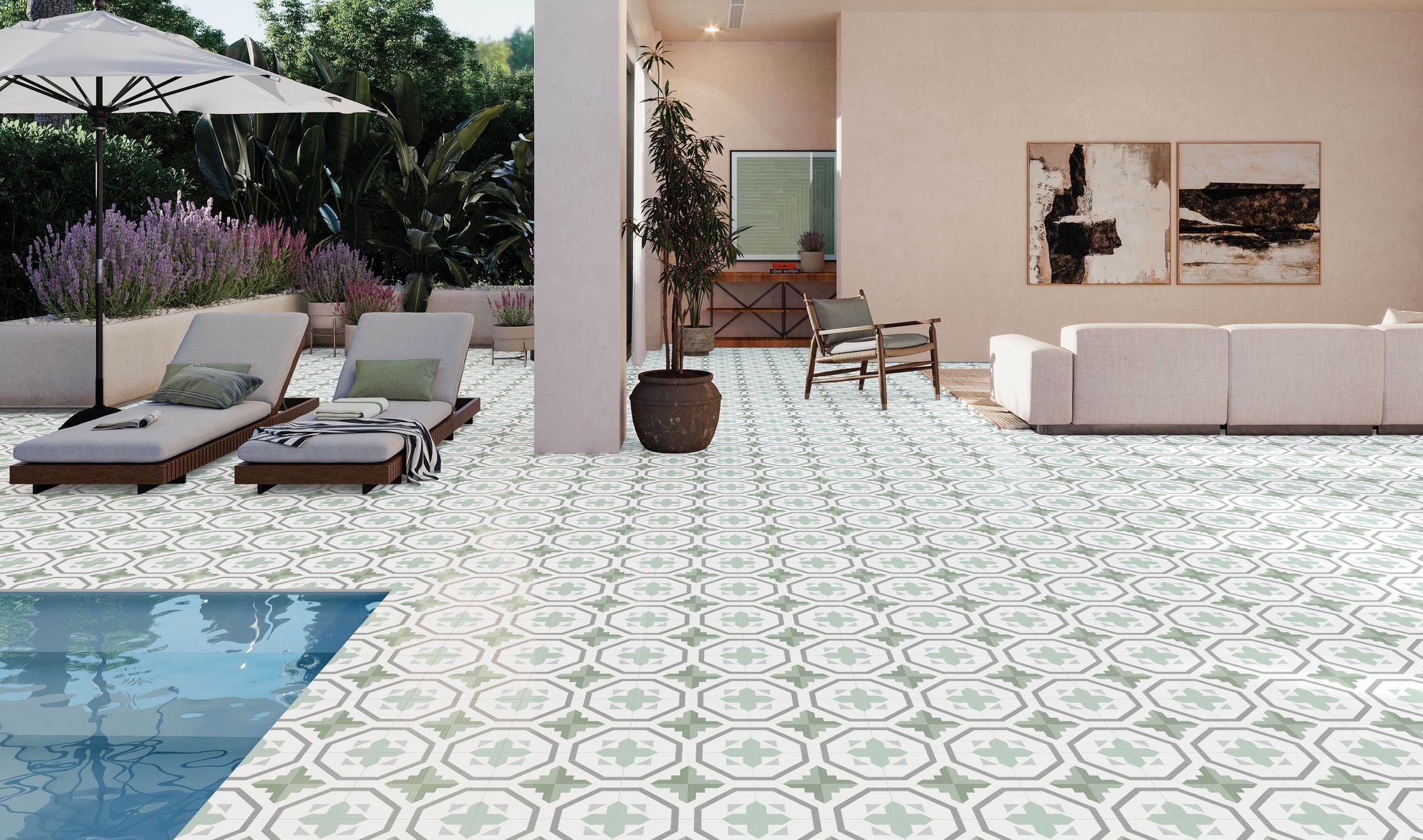 Prisma Olive 25x25cm - £41.99 Per M²