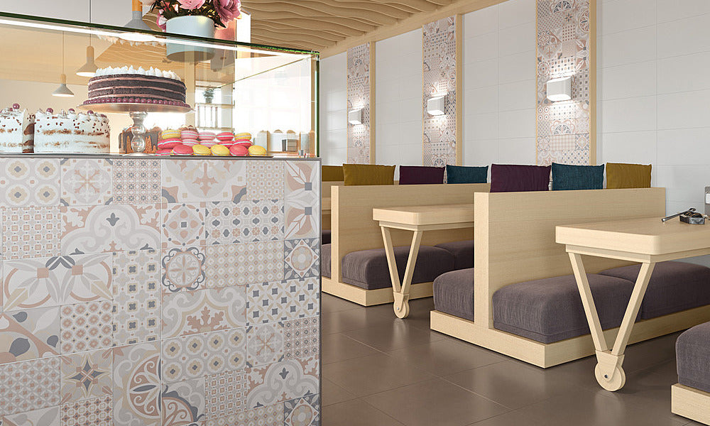 Club Ivory Multi Decor 25x50cm - £10.00 per M²