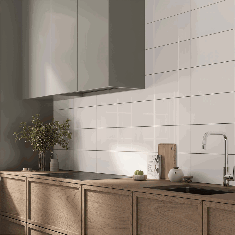 Dove Glossy White 30x60cm - £13.50 per M²