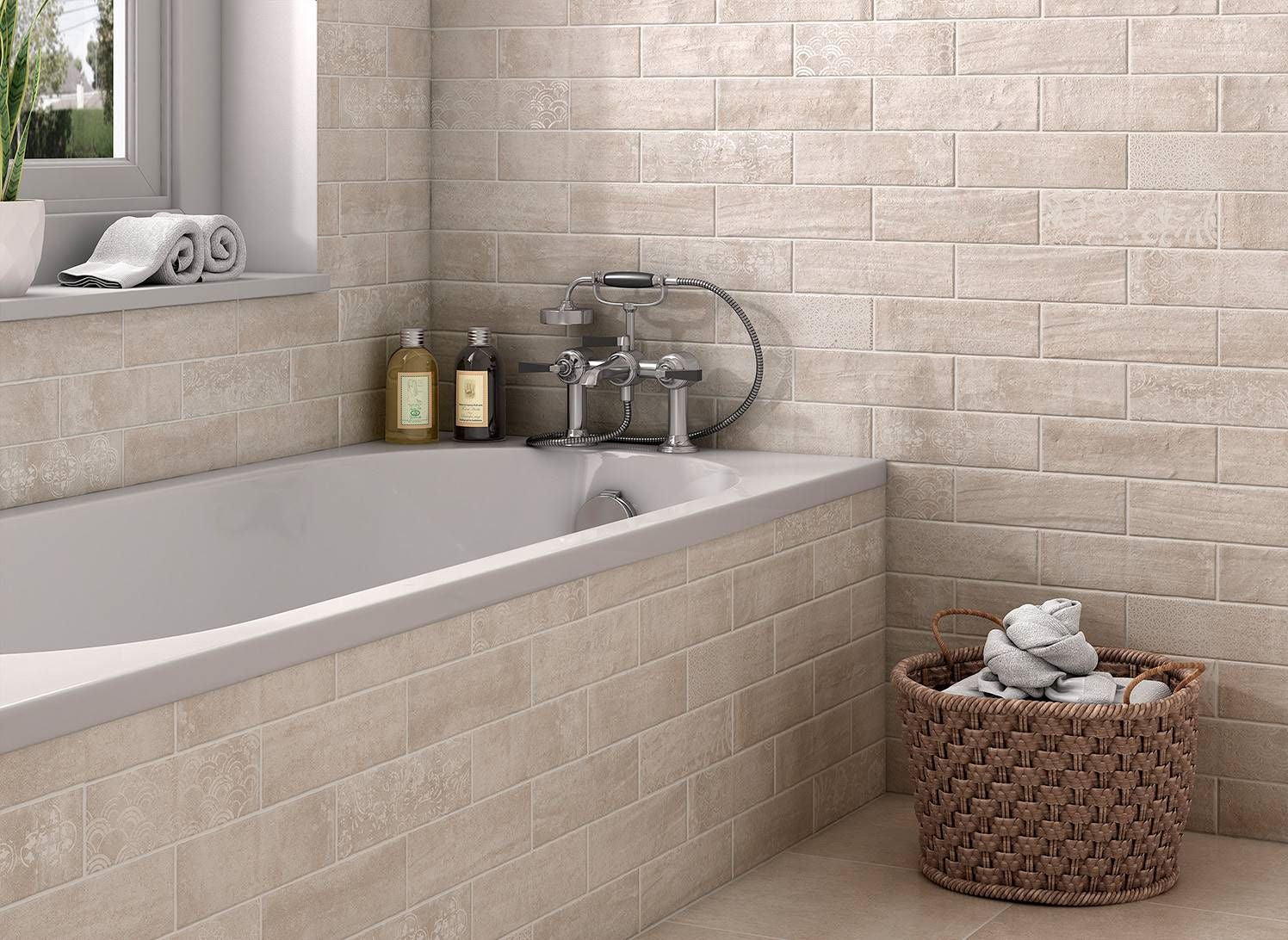 Aspen Beige 7.5x22.5cm - £25.50 per M²