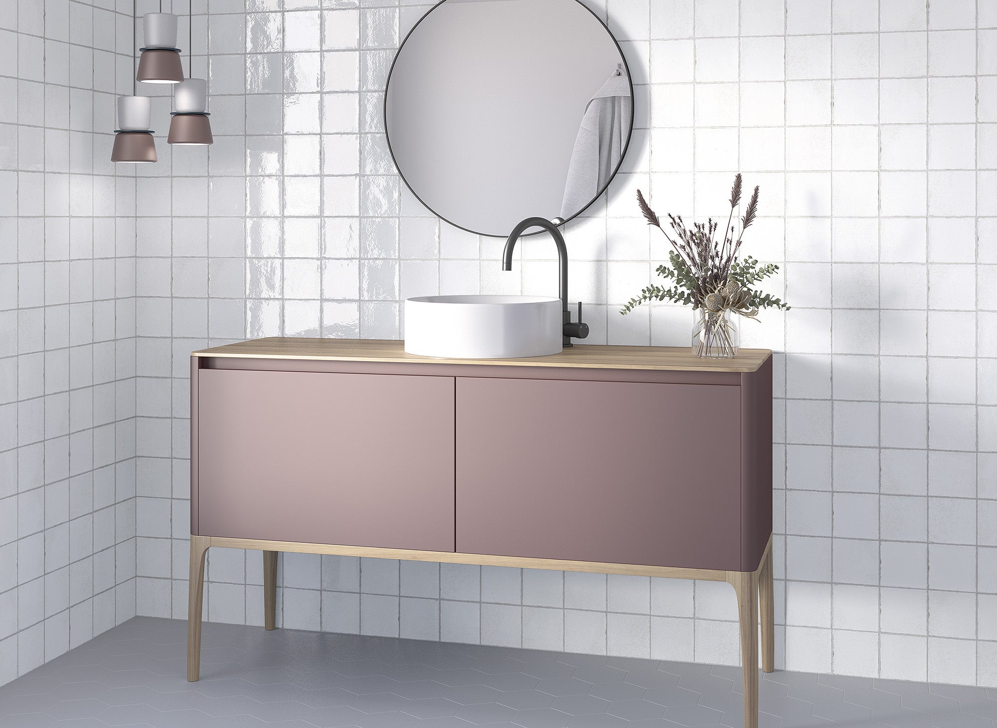 Ness White 12x12cm - £42.99 per M²