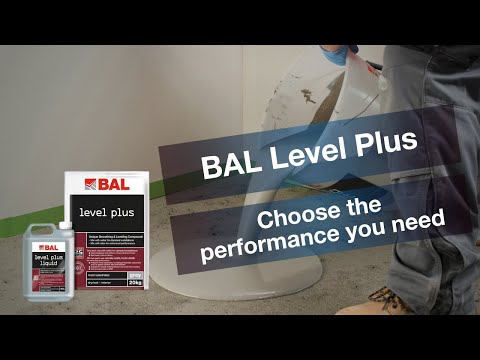 Bal Level Plus Two Part Self Levelling Compound 20kg & 4.5ltr