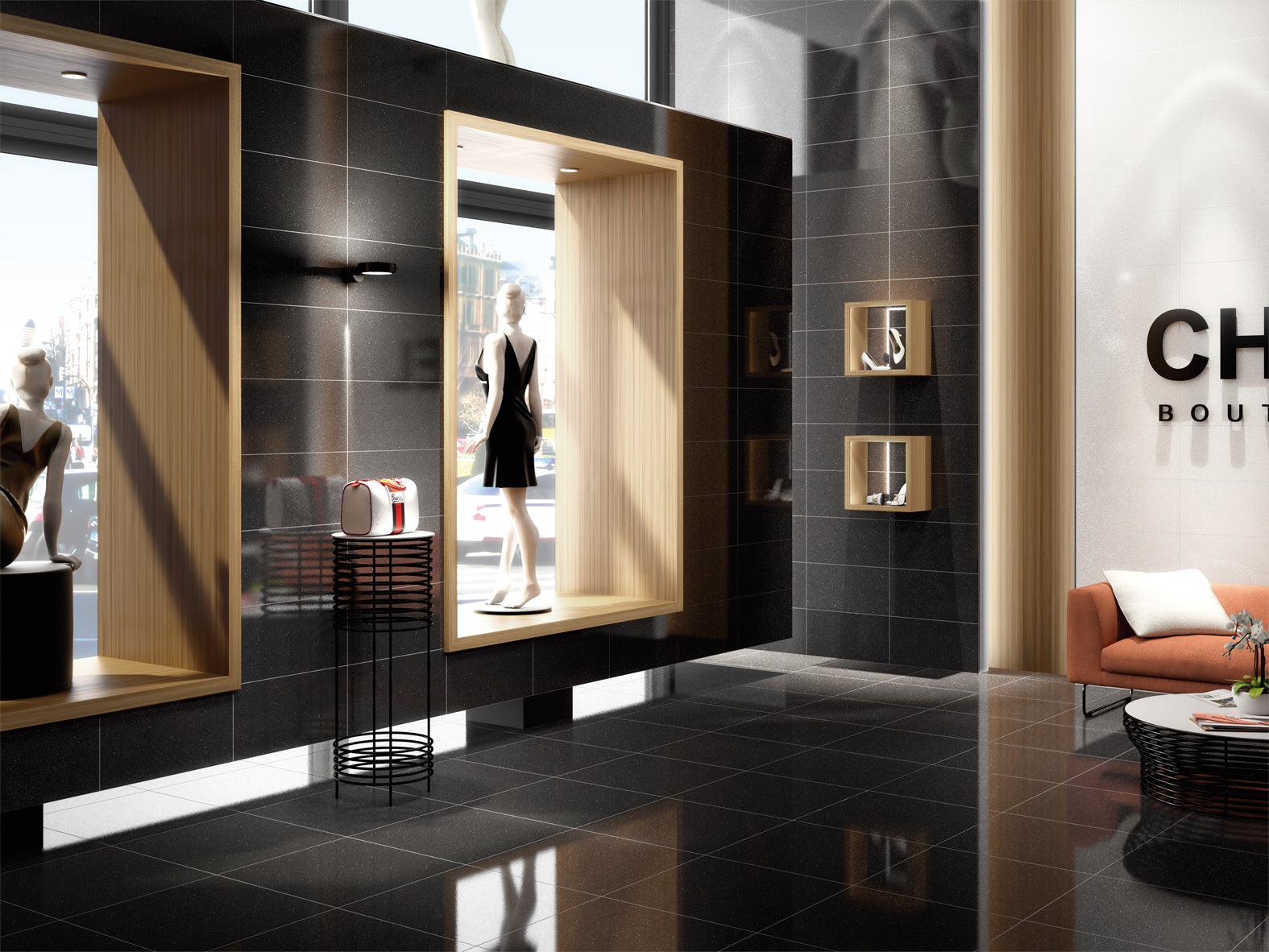 Smartlux Black 60x60cm - £22.50 per M²